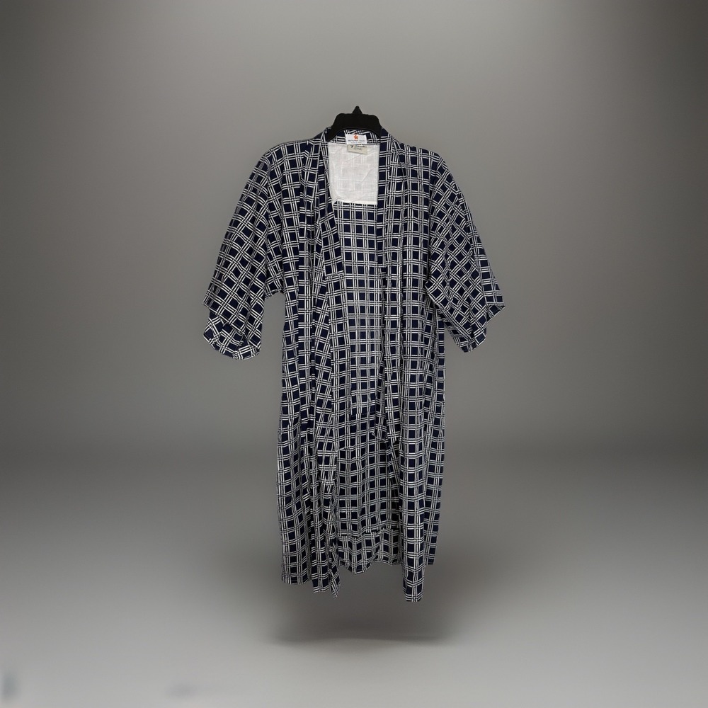 Vintage 70s Mauna Kea Resort Hawaii 0/S 100% Cotton Yukatu Robe Japan